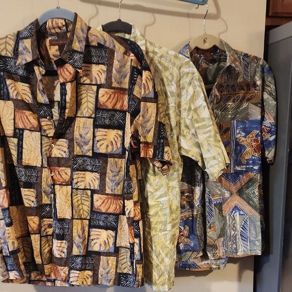 Bundle Of Tori Richard HAWAIIAN Colorful  Short Sleeve Shirts 3 - Picture 1 of 8